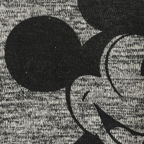 Disney Mickey Mouse Lightweight Knit Sweater XL (15/17) Gray Black - Picture 2 of 5